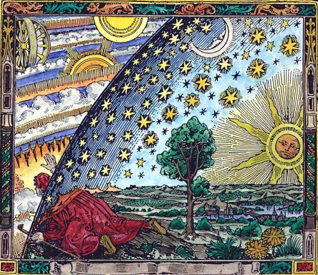 Modern Mystery School Alchemy Flammarion engraving