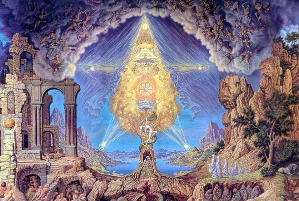 Unio Mystica by Johfra Bosschart Cropped Hermetic Sun Joy
