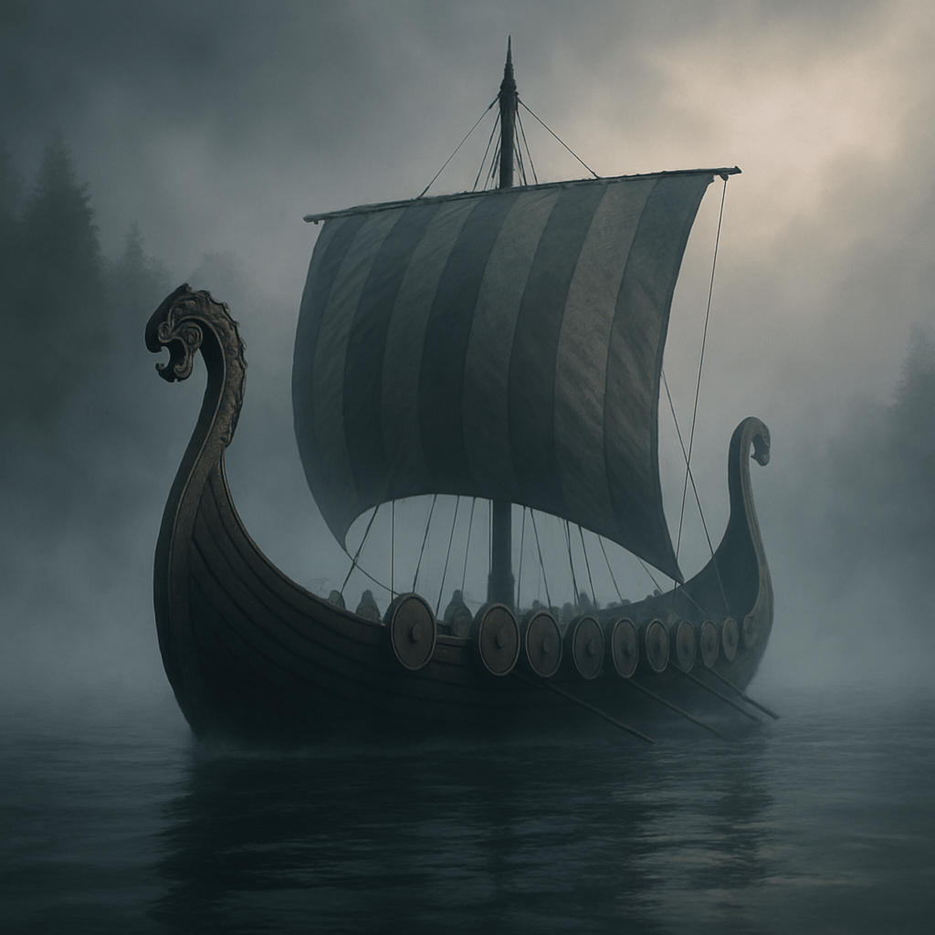 Viking Ship Fog